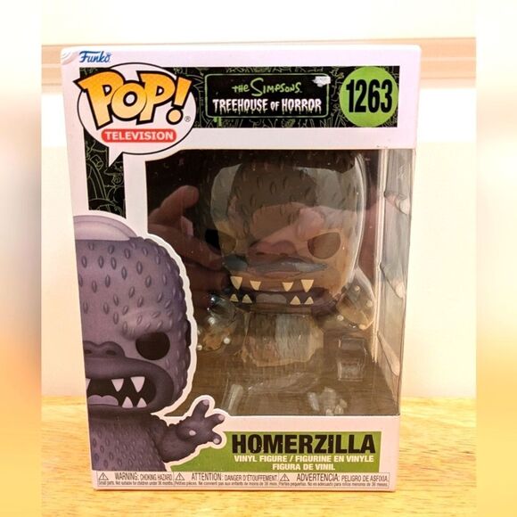 3/$30 NWT Funko Pop 1263 the Simpsons Treehouse of Horror Homerzilla Vinyl - Picture 2 of 7